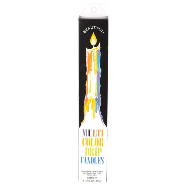Multi-Color Drip Candles - Candle