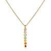 Multi Stone Chakra Stick Necklace by Satya Jewelry - Done