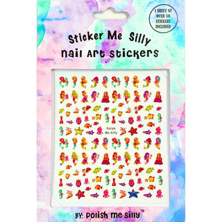 Nail Stickers by Polish Me Silly - Mermaids for Life - Done