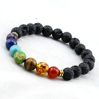 •Natural 7 Chakra Bracelet