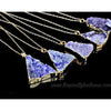 Natural Quartz Druzy Pendant - Purple - Necklaces