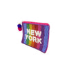 New York Rainbow Beaded Coin Purse