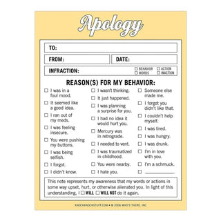 Nifty Notes - Apology - Done