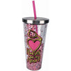 Nurse Glitter Cup With Straw - Tumblers