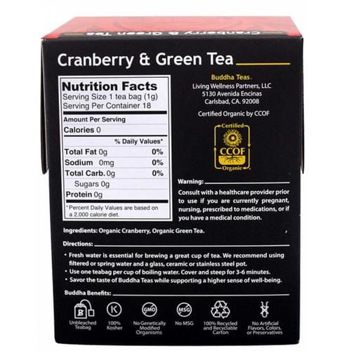 Organic Cranberry & Green Tea by Buddha