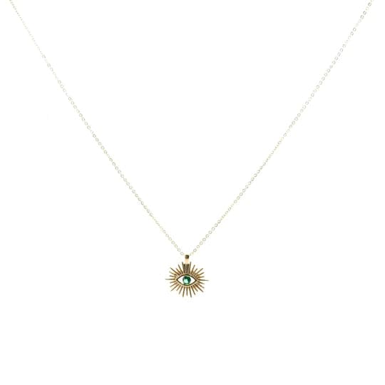 Oz Gold Eye Pendant - Necklaces Silver