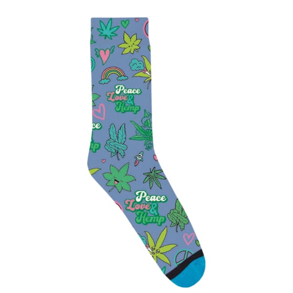 Peace Love and Weed Socks - Small (Men’s 4-7/Women’s