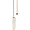 Rough Quartz with Copper Chain