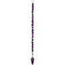 Faceted Amethyst with Lava Beads