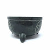 Pentacle Carved Soapstone Smudge Pot - Smudging Bowl