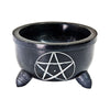 *Pentacle Carved Soapstone Smudge Pot - Smudging Bowl