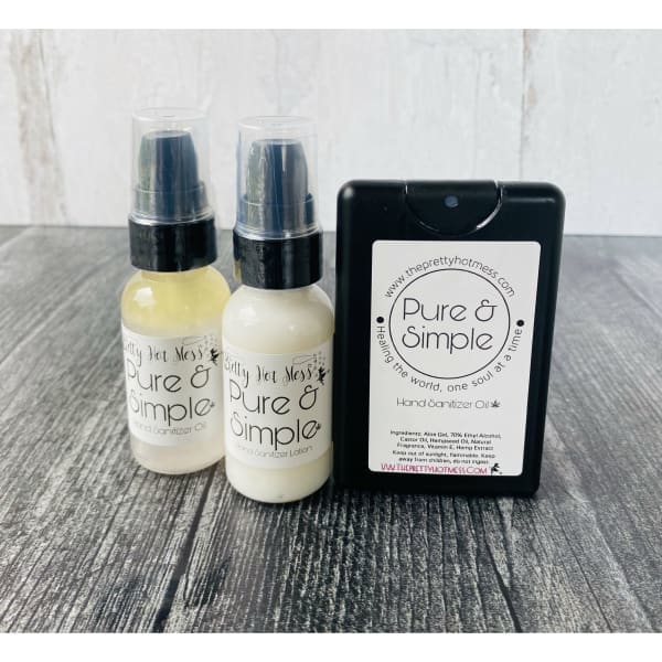 Pure & Simple - 1oz. Hemp Infused Hand Sanitizing Oil - Done