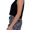 Raw Edge Flow Cropped Tank by Mono B - Done