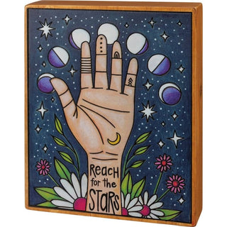 Reach For The Stars Box Sign