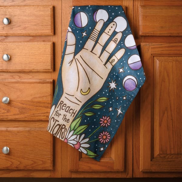 Reach For The Stars Dish Towel - kitchen towel