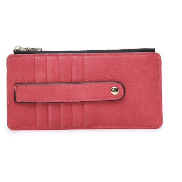 Saige Card Wallet by Jen and Co. - Hot Pink