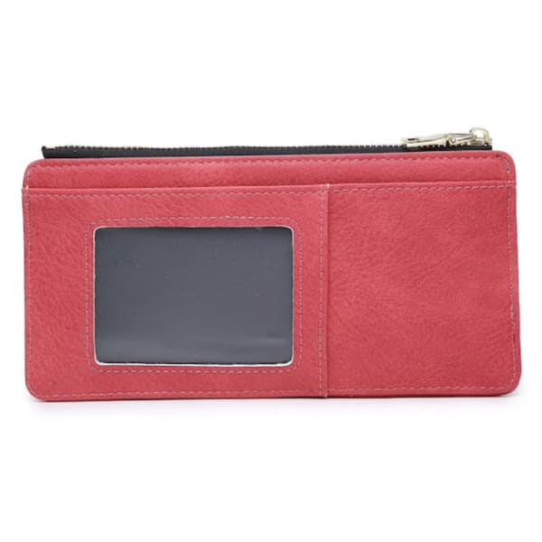 Saige Card Wallet by Jen and Co. - Hot Pink