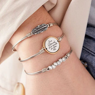 She Believed Could Bangle Bracelet