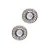 Silver Crystal Stud Earrings by Laura Janelle - Rim