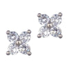 Silver Crystal Stud Earrings by Laura Janelle - 4 Star