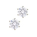 Silver 6m Crystal Stud Earrings