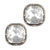 Silver Crystal Stud Earrings by Laura Janelle - Large