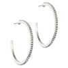 Silver Hoop and Dangle Earrings by Laura Janelle - Large