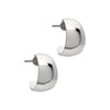 Silver Hoop and Dangle Earrings by Laura Janelle - Wide Mini