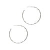 Silver Hoop and Dangle Earrings by Laura Janelle - Bamboo