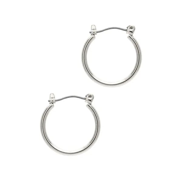 Silver Hoop and Dangle Earrings by Laura Janelle