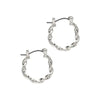 Silver Hoop and Dangle Earrings by Laura Janelle - Twist