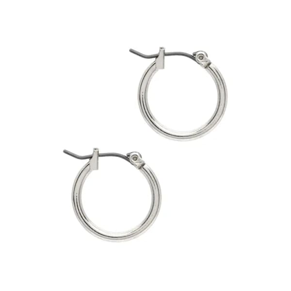 Silver Hoop and Dangle Earrings by Laura Janelle