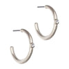 Silver Hoop and Dangle Earrings by Laura Janelle - Focal