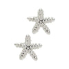 Silver Stud Earrings by Laura Janelle - Starfish