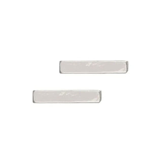 Silver Stud Earrings by Laura Janelle - Bar