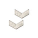 Silver Chevron Stud Earrings