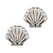 Silver Seashell Stud Earrings
