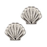 Silver Seashell Stud Earrings