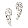 Silver Stud Earrings by Laura Janelle - Wing