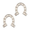 Silver Stud Earrings by Laura Janelle - Horse Shoe