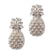 Silver Pineapple Stud Earrings