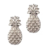 Silver Stud Earrings by Laura Janelle - Pineapple