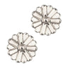 Silver Flower Stud Earrings