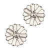 Silver Stud Earrings by Laura Janelle - Flower