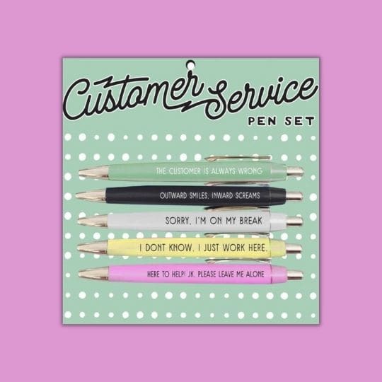 Snarky Customer Service Ink Pen Set - Pens