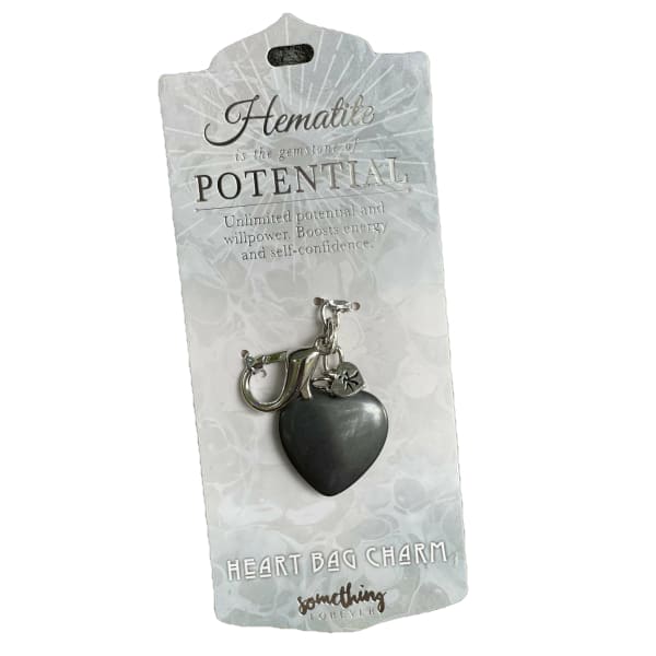 Something Forever Crystal Bag Charm - Hematite - Done