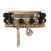 Soul Stacks Charm Bracelets - Warrior- Black Agate Bracelet