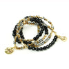 Soul Stacks Wrap Bracelet &amp; Necklace - Warrior Black Agate -