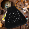 Stars and Moon Black Velvet Tarot Card Bag - Cards