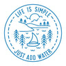 Life Is Simple (Blue/White)